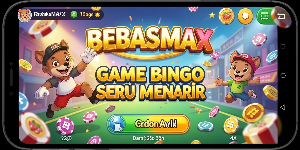 Pengguna sedang menikmati gameplay seru di BEBASMAX bingo.