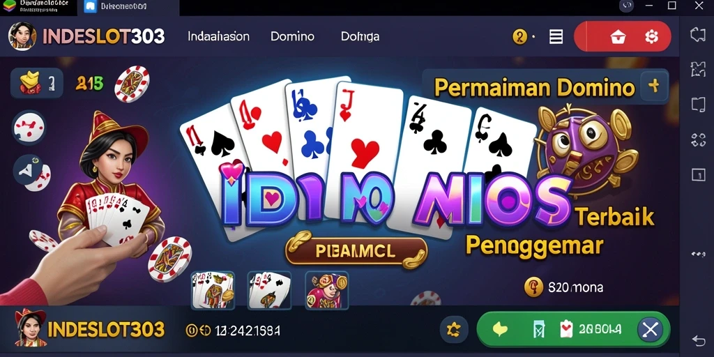 Tampilan gameplay Domino yang seru di INDESLOT303.