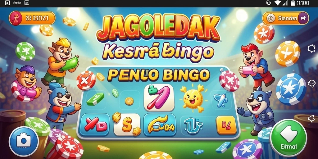 Tampilan gameplay menarik dari JAGOLEDAK dengan elemen Bingo yang seru.