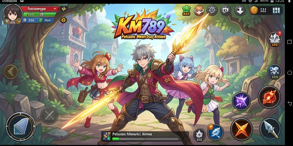 Menampilkan gameplay seru dalam dunia anime yang memukau.