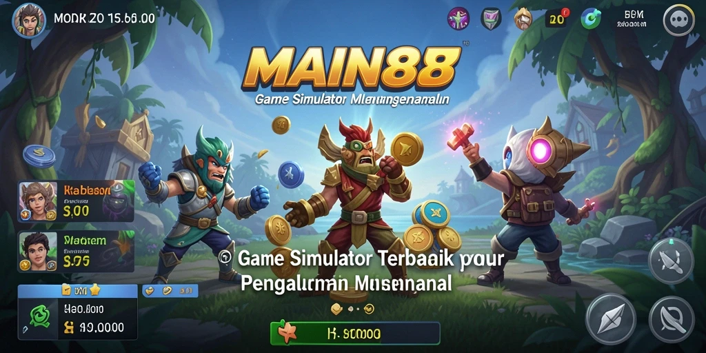 Tampilan gameplay yang menarik dalam MAIN88 dengan berbagai pilihan simulasi.