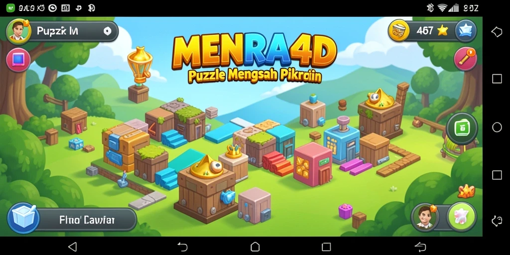Screenshot MENARA4D menampilkan interface Puzzle yang menarik dan menantang.