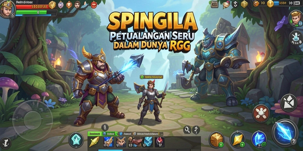 Tangkapan layar gameplay SPINGILA yang menunjukkan aksi mendebarkan dalam RPG.