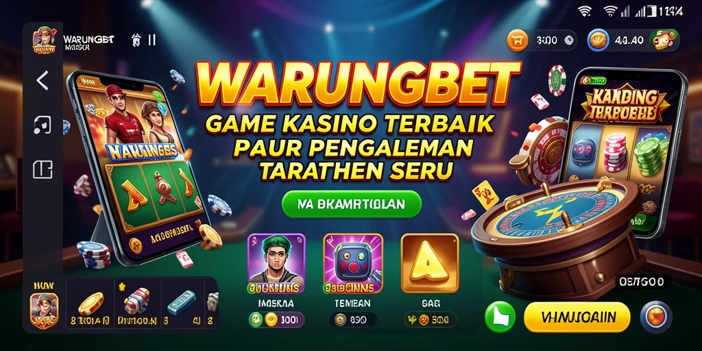 Tampilan permainan kasino yang seru dan interaktif di WARUNGBET.